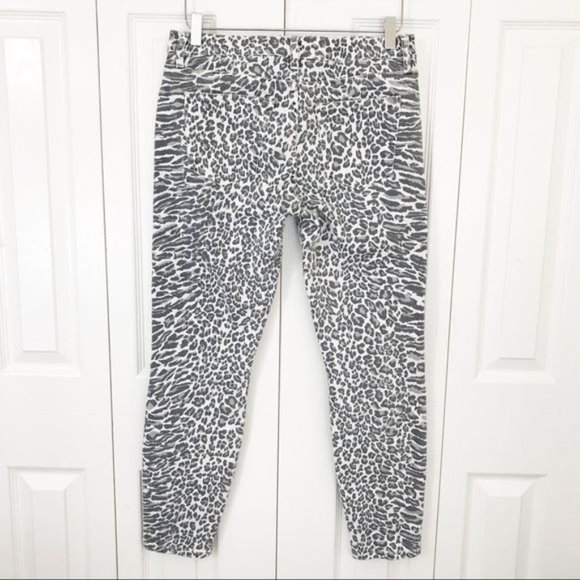 CURRENT/ELLIOTT Mid Rise Leopard Print Jeans in Warped Species Size 28 - Picture 6 of 8